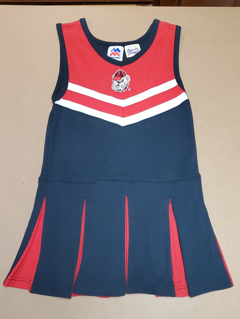 Mighty Mac Sports Georgia Bulldogs Cheerleader One Piece Dress Size 6X